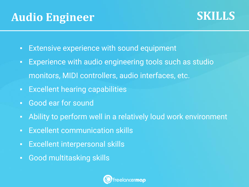 Skills of an audio engineer