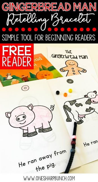 Gear up for Christmas in the classroom with this FREE Gingerbread Man emergent reader and retelling bracelet... the perfect addition to your Gingerbread Man activities and Christmas activities!