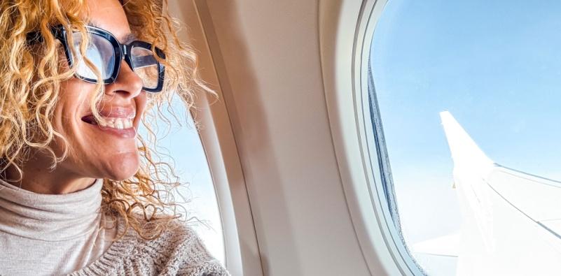 Wear glasses on flight