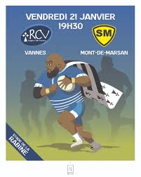 Affiche match RCV Mont-de-Marsan