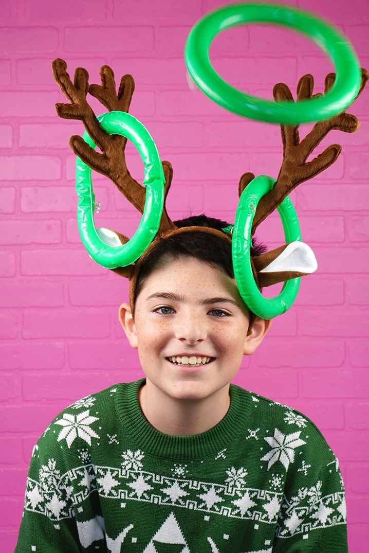 christmas games for kids antler ring toss