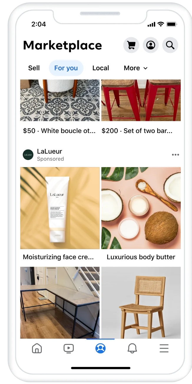 marketplace facebook video ads