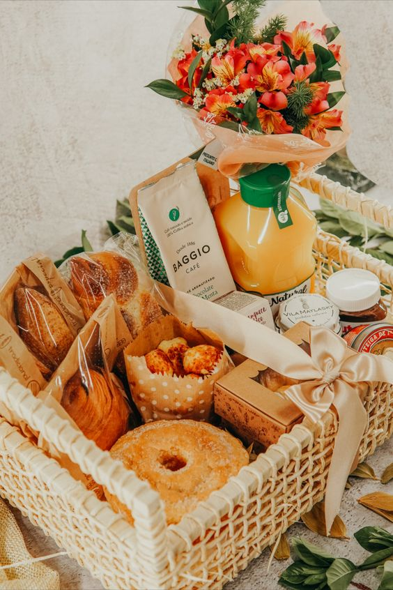 cesta de café da manhã