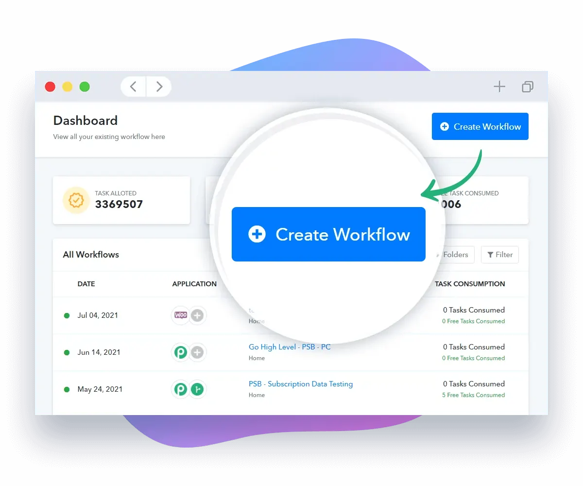 Pabbly Connect's Workflow Builder