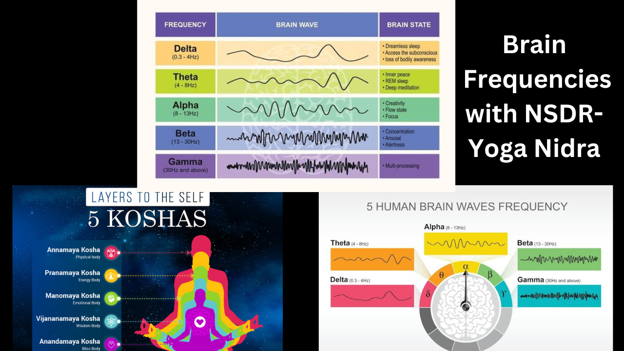 brain frequency chart with NSDR and Yoga Nidra