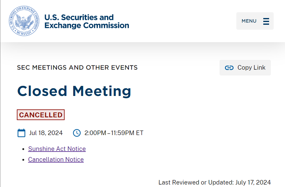 Breaking: SEC Cancels Ripple Meeting, Settlement Talks Stalled