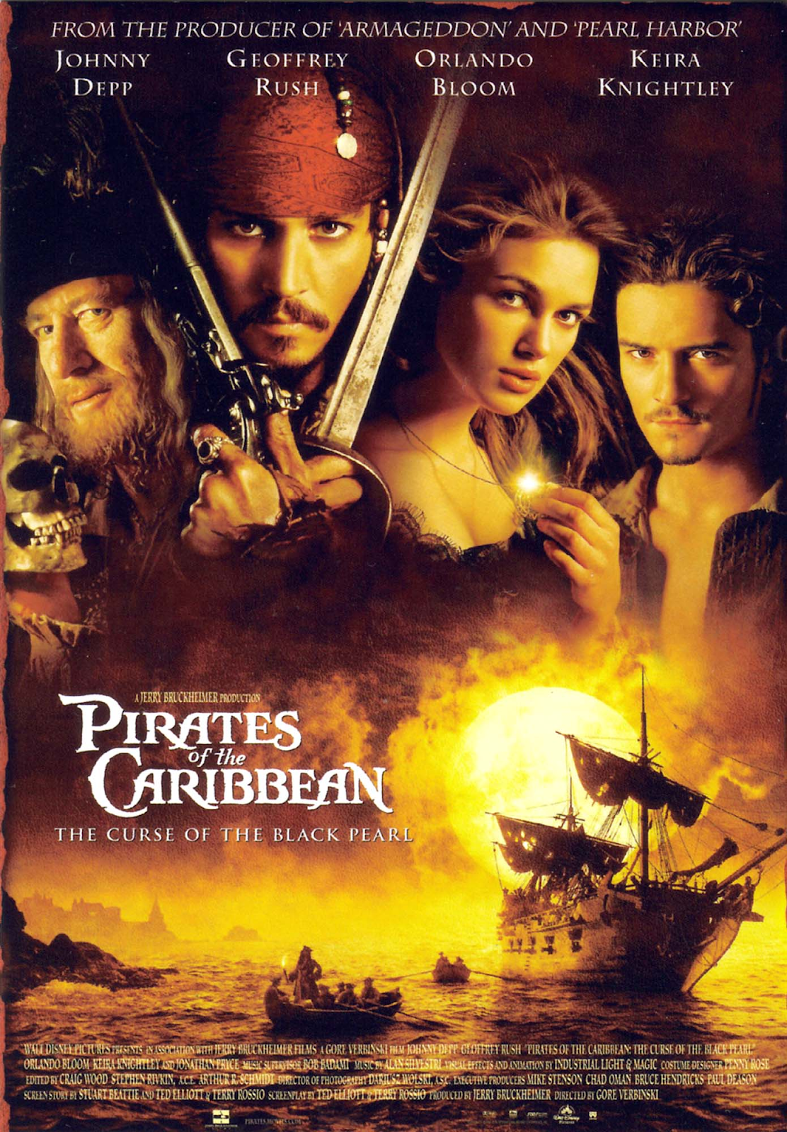 Pirates Of The Caribbean: The Curse Of The Black Pearl- fantasy sci fi adventure movies