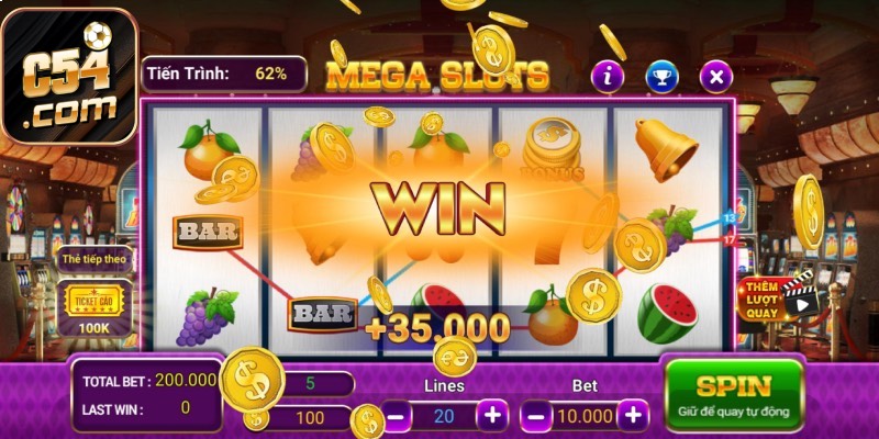 Tiền thưởng sẽ tự động cộng vào ví khi ban trúng jackpot