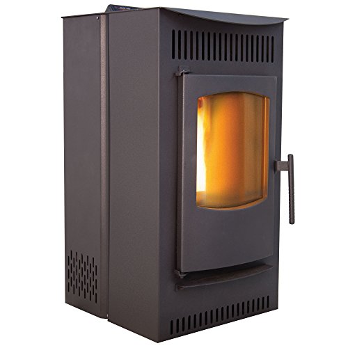 Castle 41278 Serenity Pellet Stove, 1,500 square ft. Heating Capability, ...