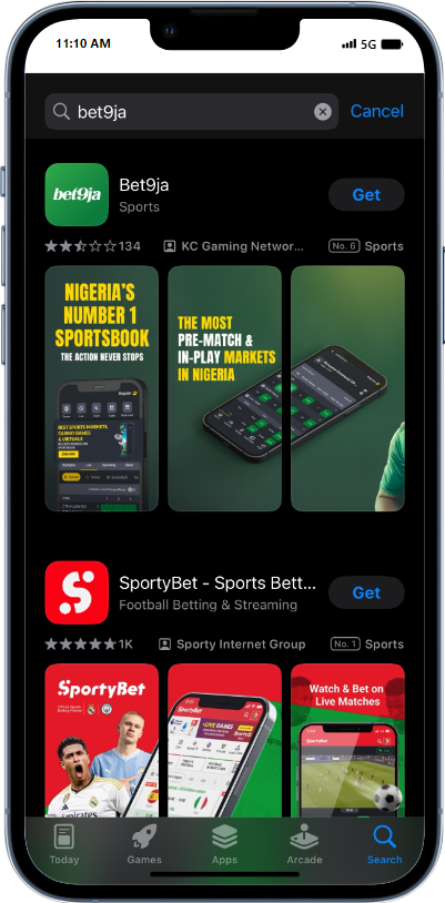 Bet9ja iOS app download