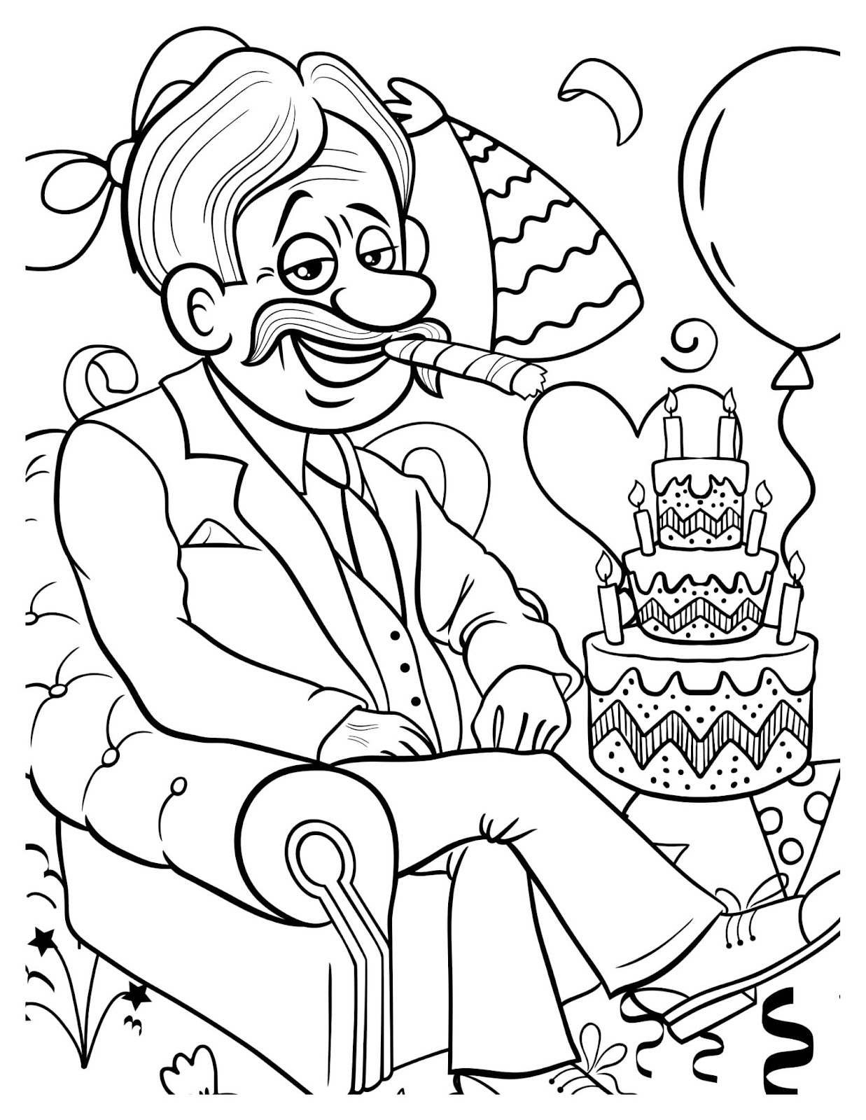 Diamond 60th Birthday Coloring Pages 