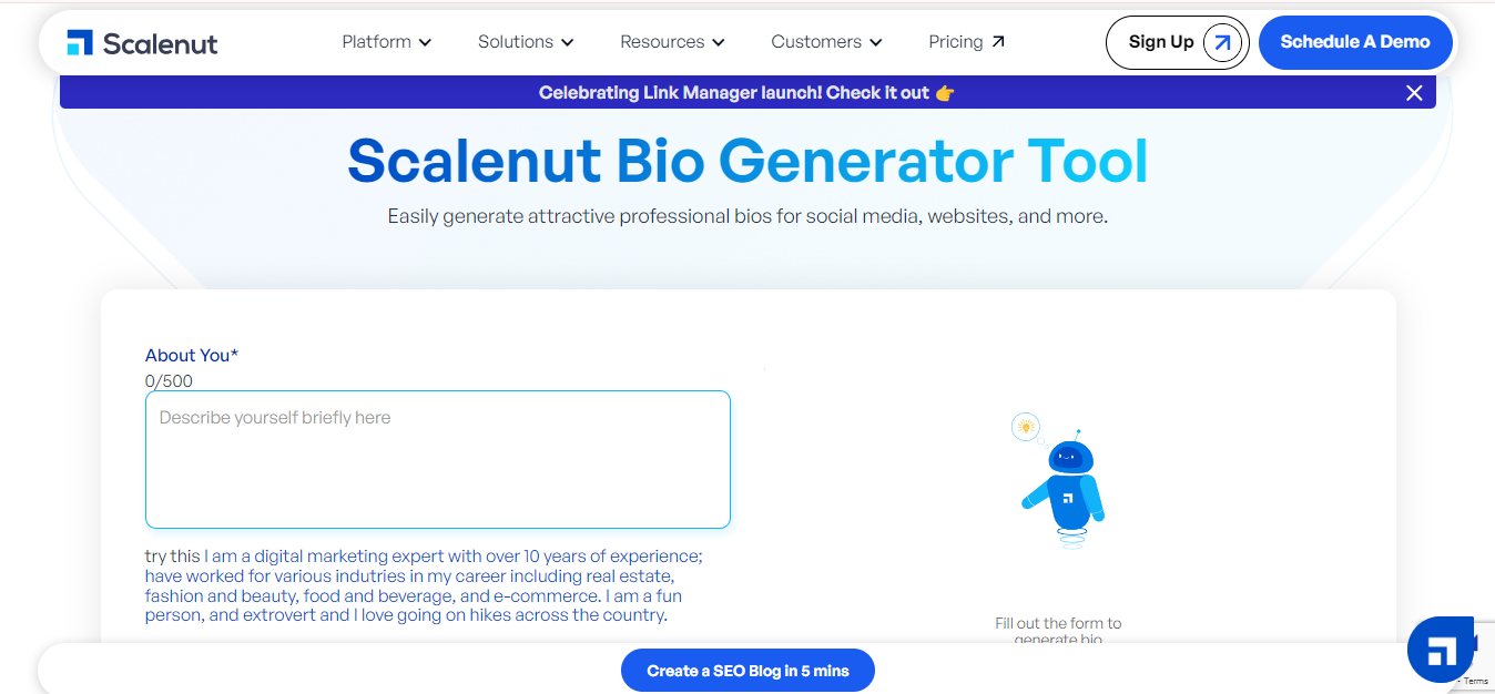 Scalenut Bio Generator