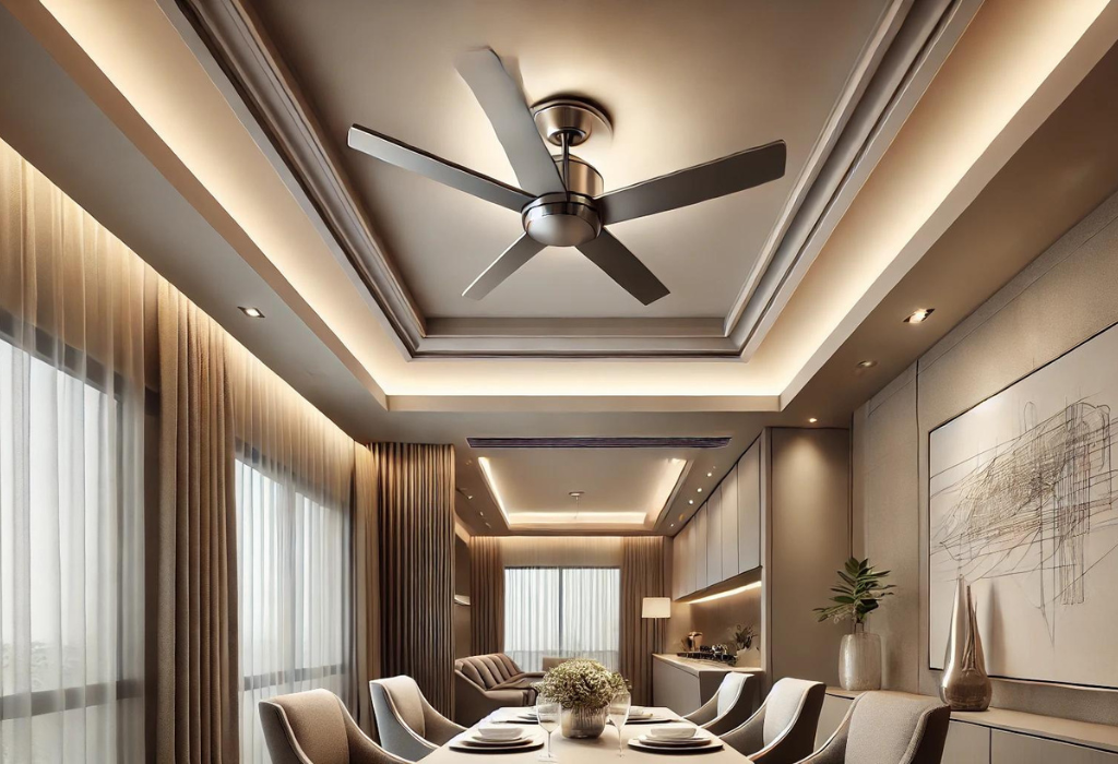 Dining Room Ceiling Design with Fan