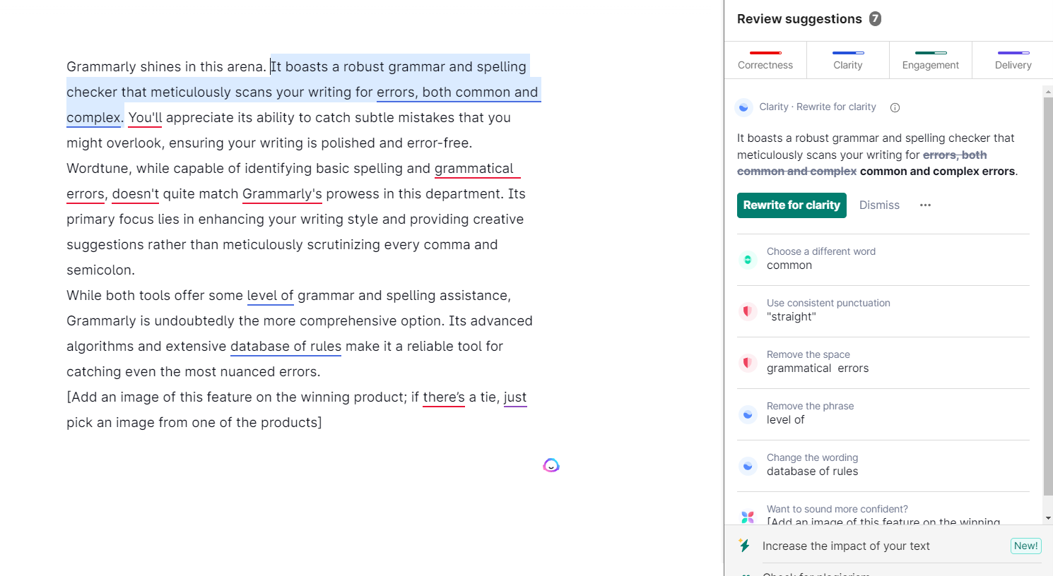 Grammarly's Spelling and Grammar Checker