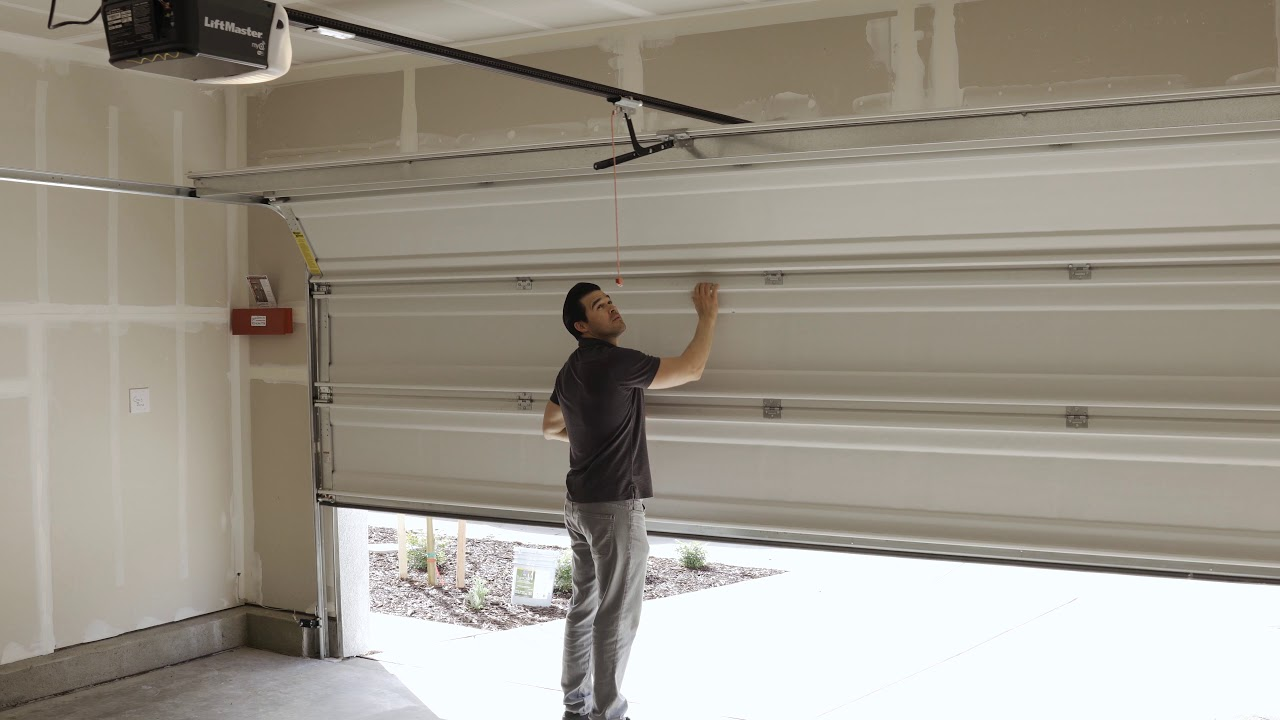 how to open a garage door from the outside