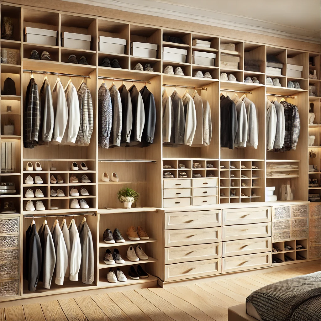 Consider different closet system options