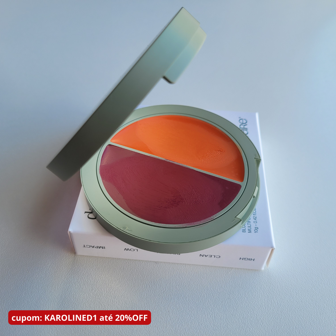 imagem de blush multifuncional care natural beauty orange and plum