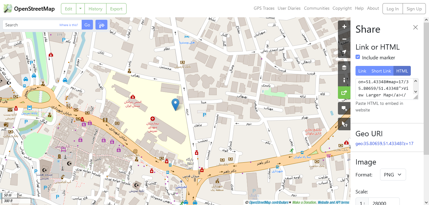  سرویس نقشه OpenStreetMap