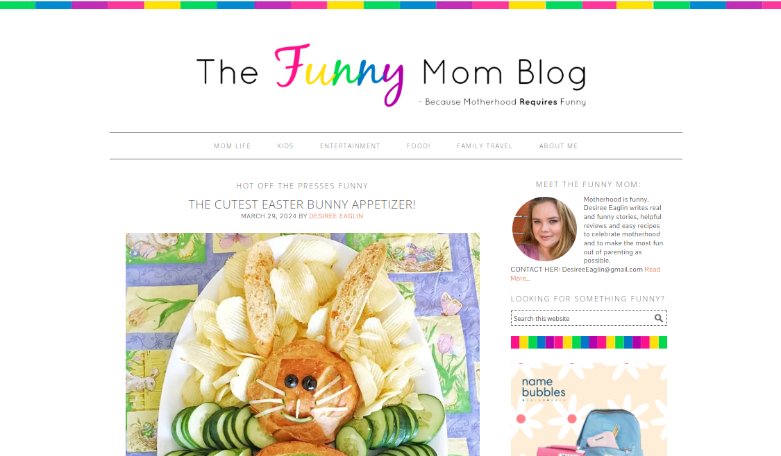 The Funny Mom Blog - a popular family blog