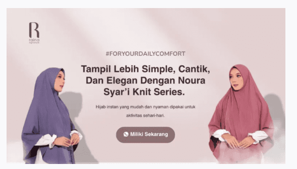 Contoh Copywriting di Landing Page