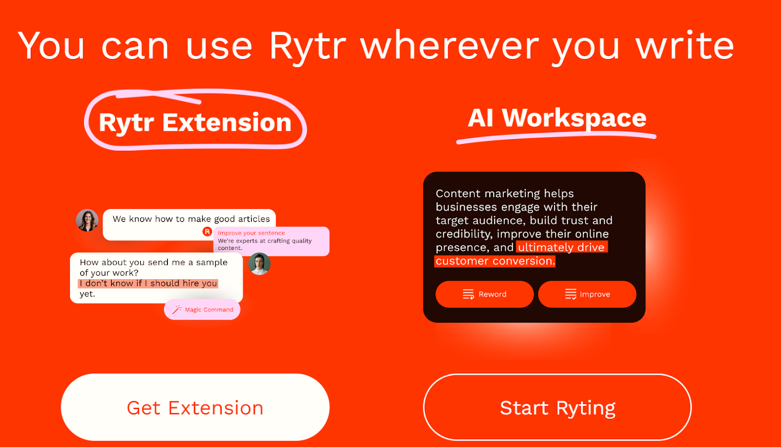 how to start using Rytr 