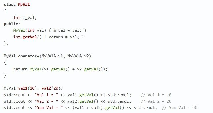 Операторная перегрузка в C++