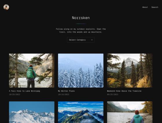 Norrsken - WordPress Blog Template