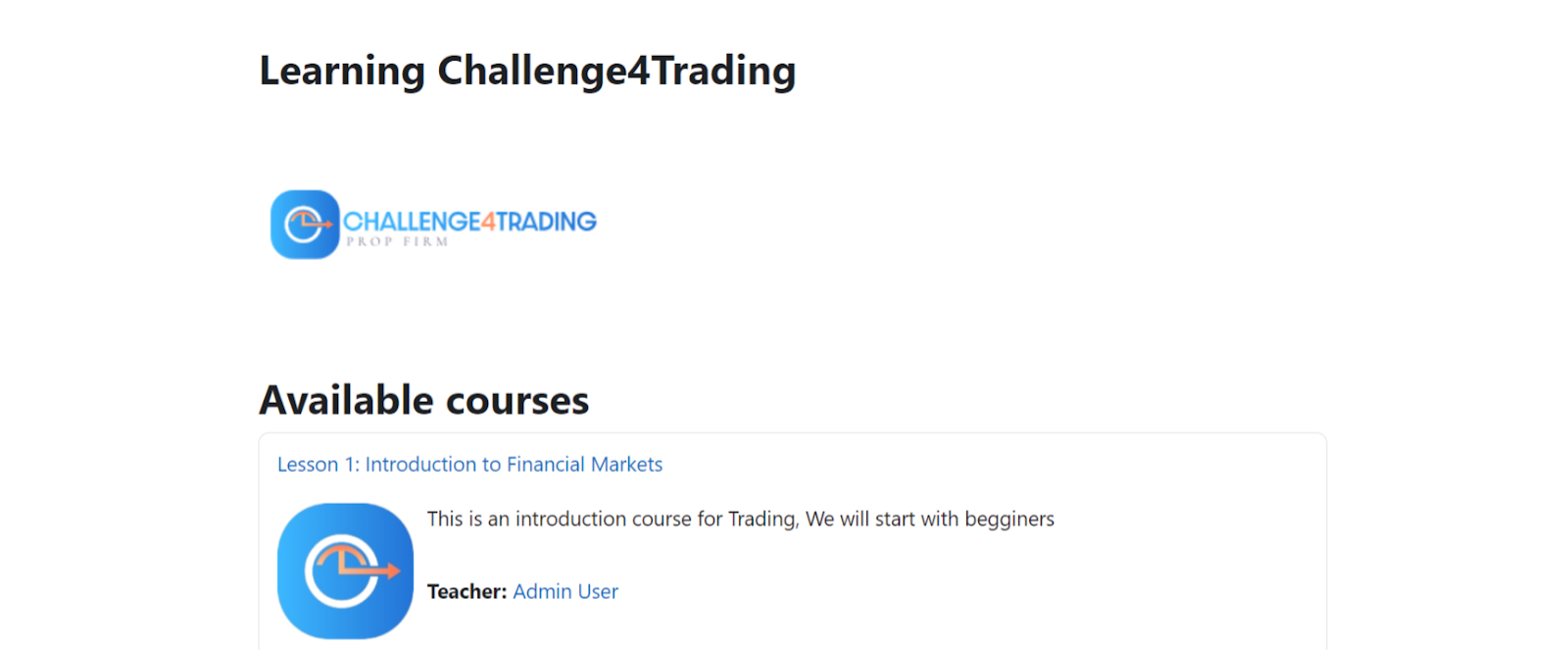 challenge4trading educational resources