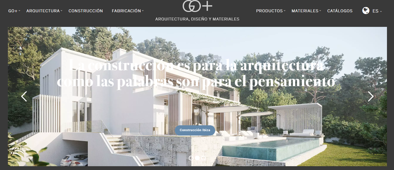 Construcción en Ibiza para villas exclusivas.
