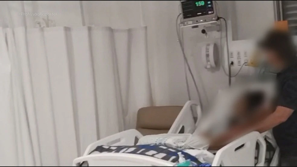 Pai é preso após ser filmado abusando da filha internada na UTI de hospital — Foto: Reprodução/TV Globo