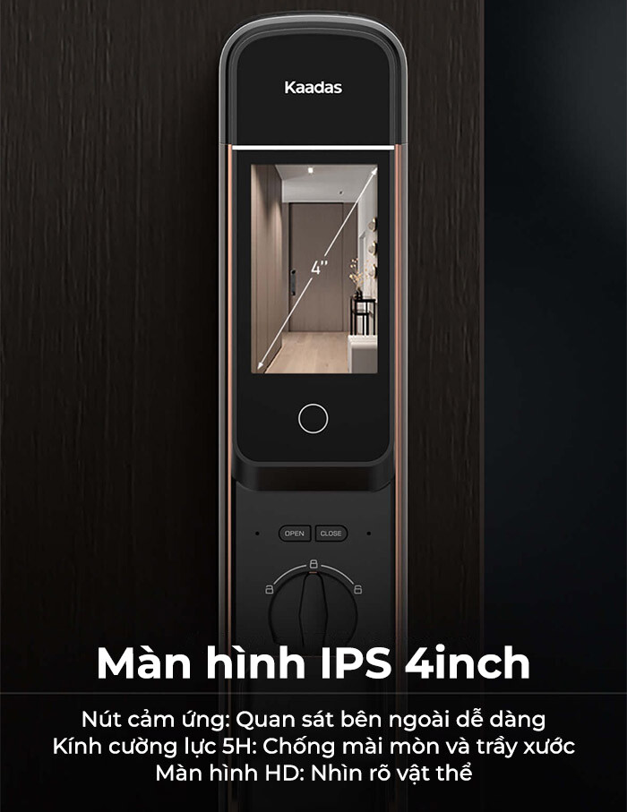 Trang bị màn hình IPS 4 inch sắc nét