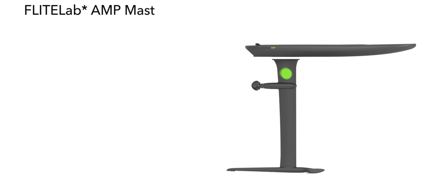 A black stand with a green light

Description automatically generated