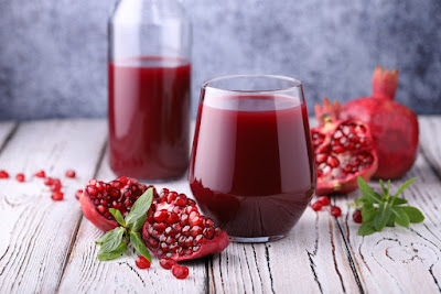 people with type 2 diabetes who started drinking pomegranate juice showed improvements in insulin resistance, but more research is needed to confirm these findings.