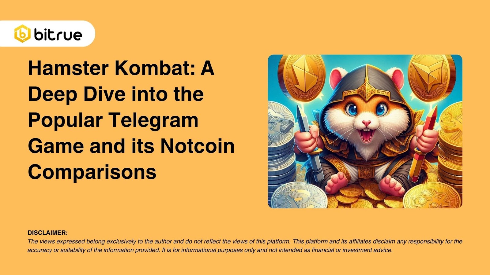 Hamster Kombat: глубокое погружение в популярную игру Telegram и ее  сравнение с Notcoin – Bitrue FAQ