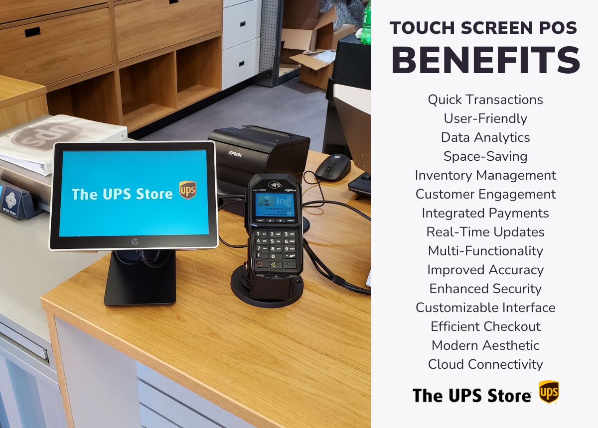 Touch Screen POS benefits list
