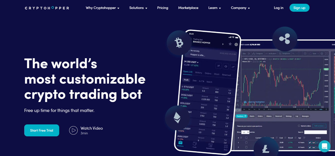 CryptoHopper crypto trading bots