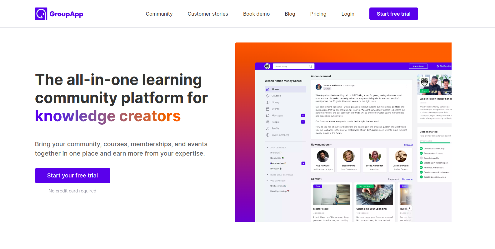GroupApp website