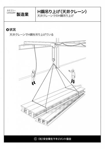 H鋼釣り上げ（天井クレーン）
