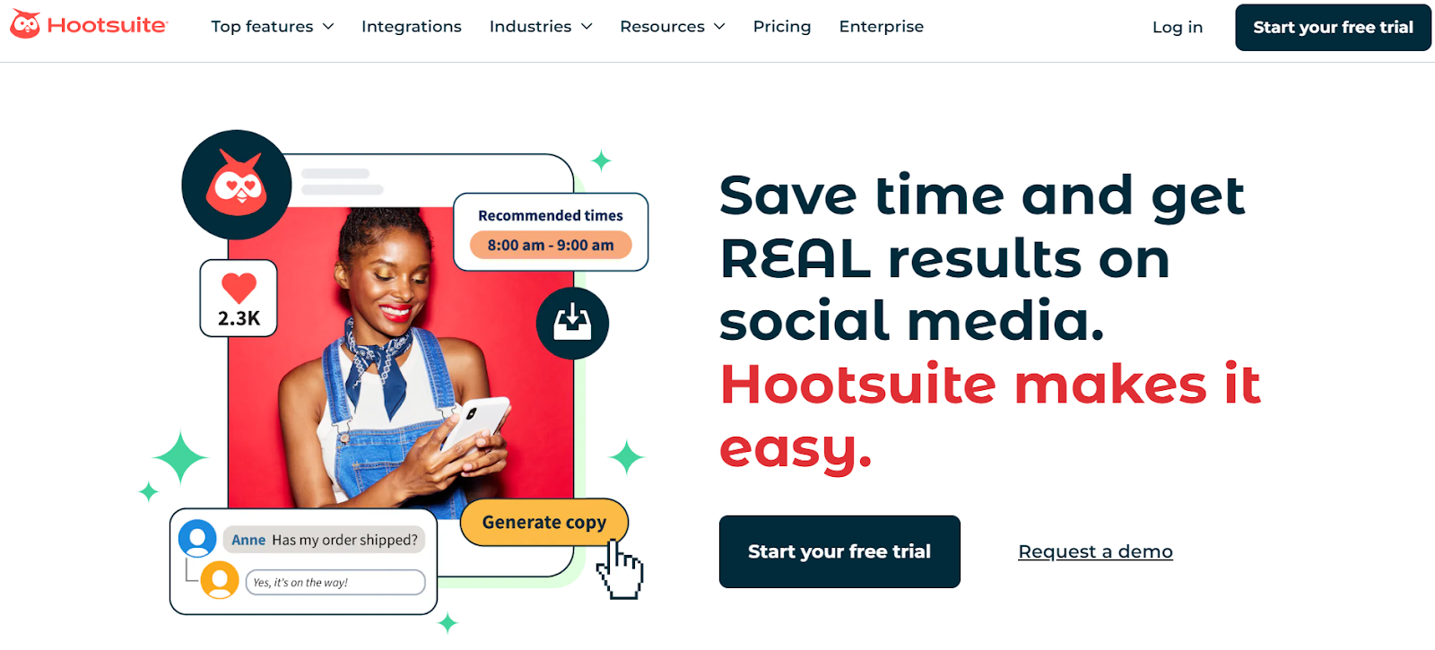 one of the best SMM toll - Hootsuite