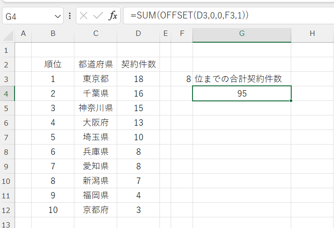 excel offset