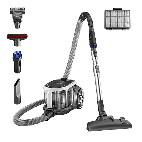 Eureka Bagless Canister Vacuum Cleaner, Lightweight Vac for Carpets and ...