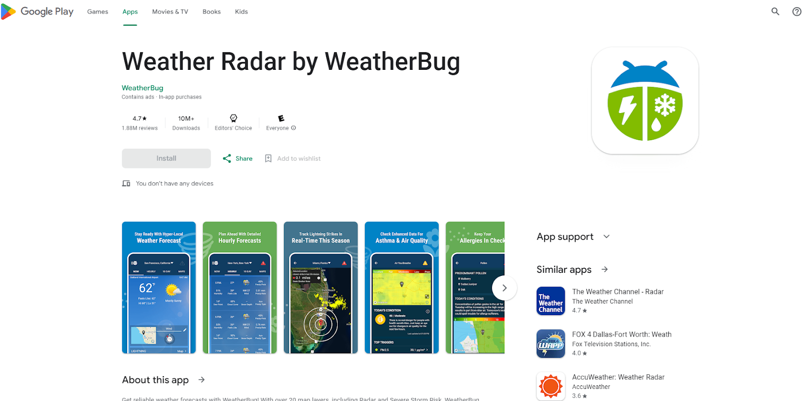 How to Download Free WeatherBug