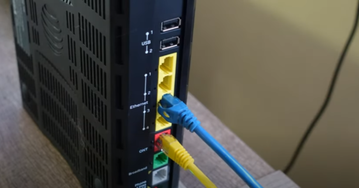 What are the Ethernet ports on a router for