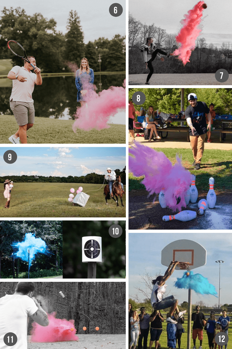 gender reveal with sports & hobbies