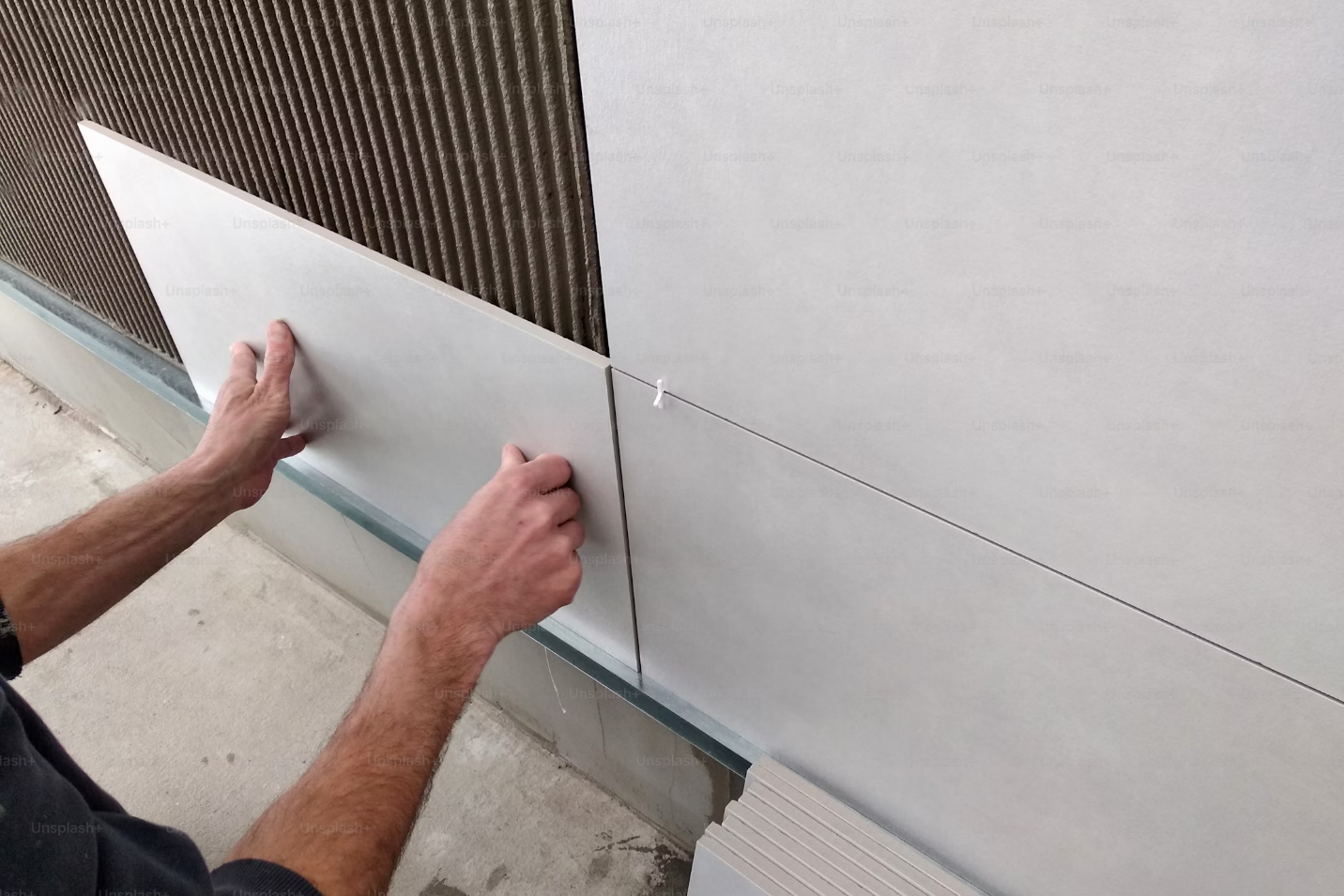 tiling a bathroom wall