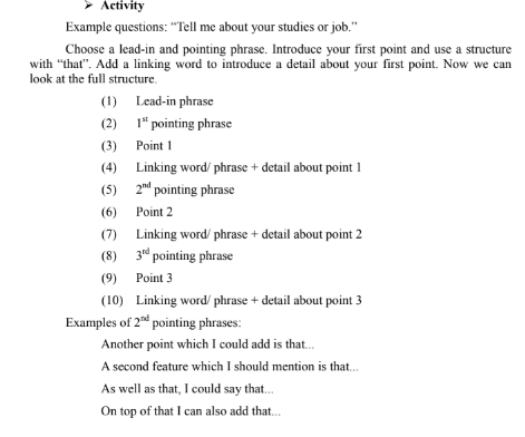 Activity in Mat Clark IELTS Speaking