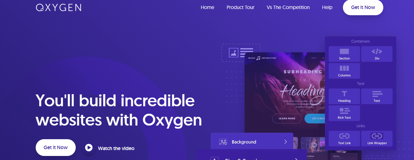 Oxygen Page Builder