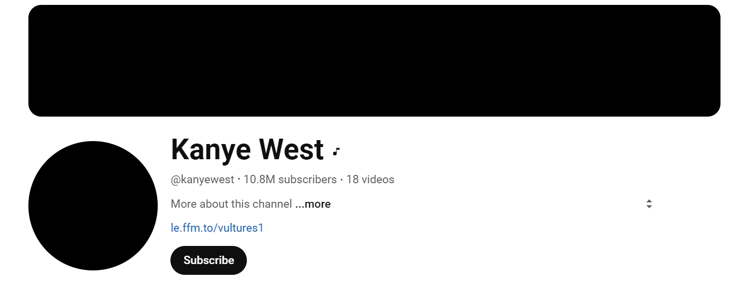 Kanye West Youtube Channel