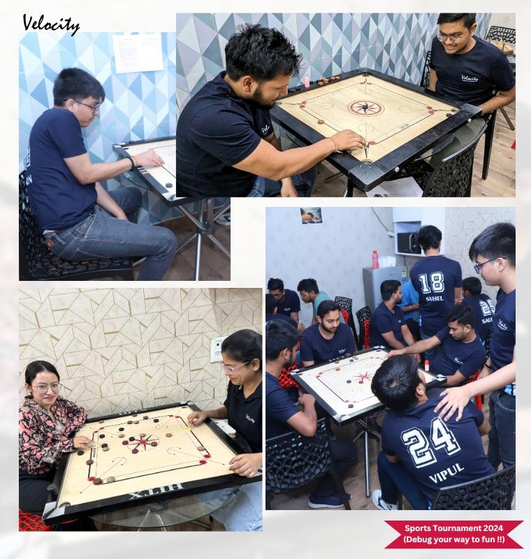 Tournament of Carrom match in Velocity