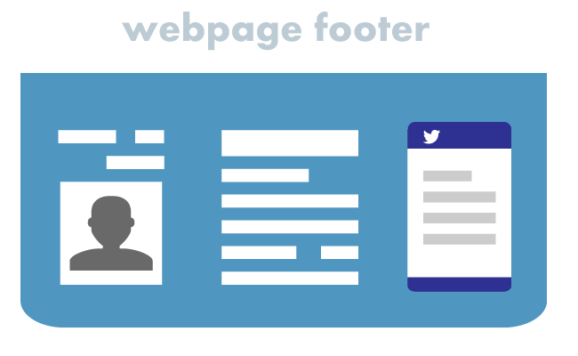 webpage footer